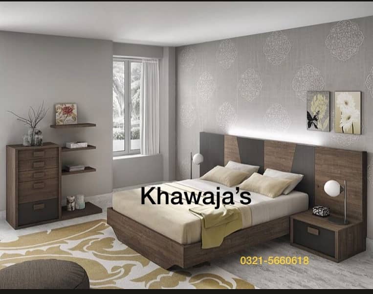 Bed with Dressing ( khawaja’s interior Fix price workshop 2