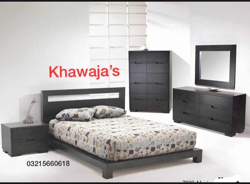 Bed with Dressing ( khawaja’s interior Fix price workshop 14