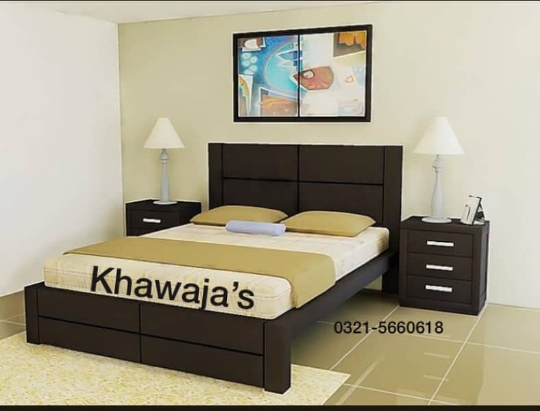 Bed with Dressing ( khawaja’s interior Fix price workshop 19