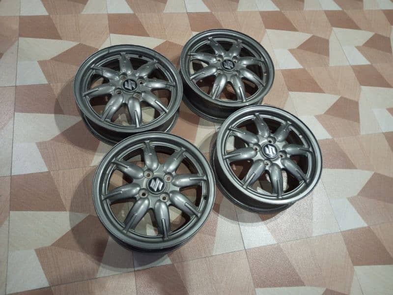 15 inch Japanese Alto Turbo RS Rims 0