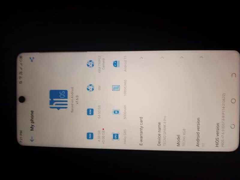 Tecno Spark 8pro 4+4 GB RAM 64Gb memory 10