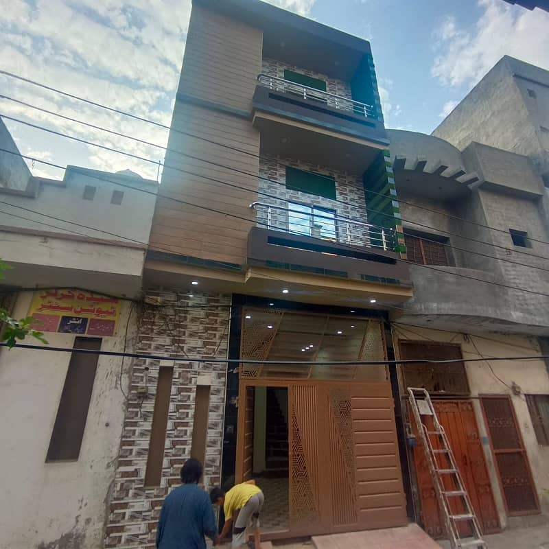 3 Marla Half Triple Storey House For Sale In Moeez Town Salamat Pura Lahore 0