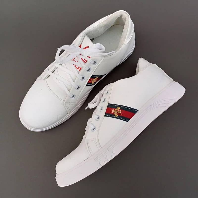 Formal Gucci style White Sneakers 3