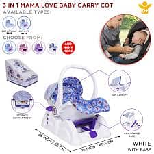 Baby Carrier Swing Carry Cot - 3 in 1