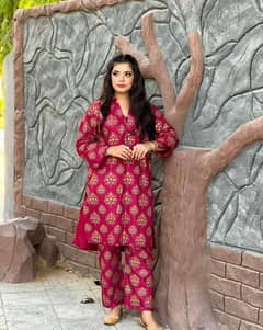 women's suit | stitched suit | casual suit | 2 pcs printed suit 0