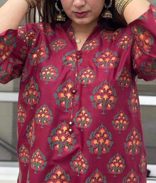 women's suit | stitched suit | casual suit | 2 pcs printed suit 2