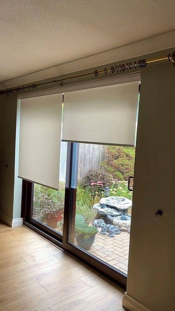 automatic remote control blinds roller blinds curtain track window 15