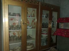 crockery cabinet double unit