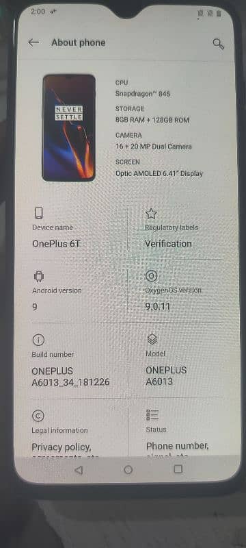 one plus 6t 7