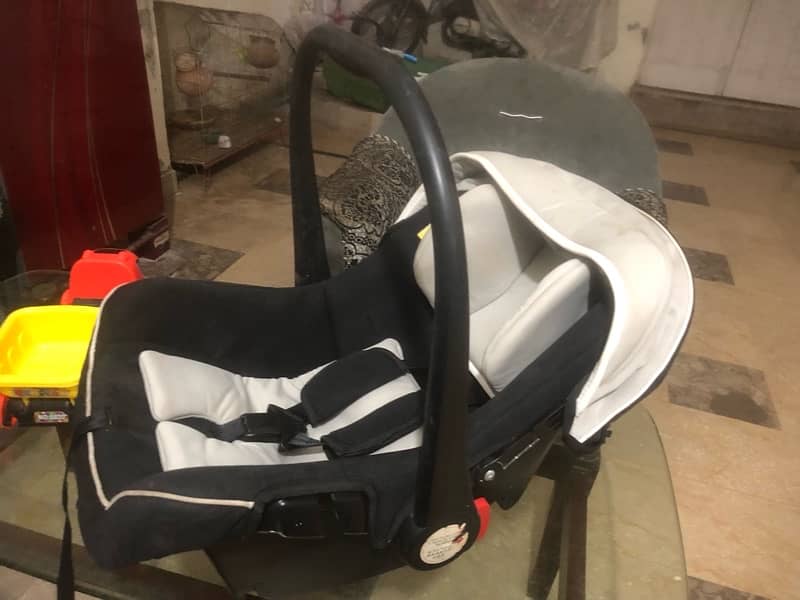 Twin baby stroller and car seat 4