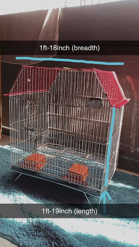 GOOD SIZE CAGE FOR BIRDS 1