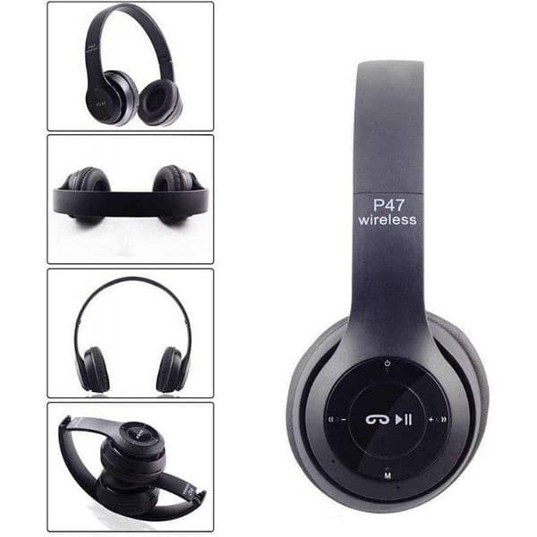 P47 Wireless Bluetooth Stereo Headphones. 2