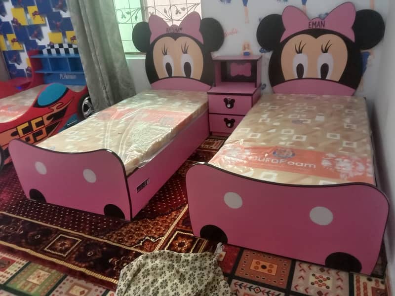 Baby bed | kids Car Bed | kids wooden bed | Kid Furniture | Double be 7