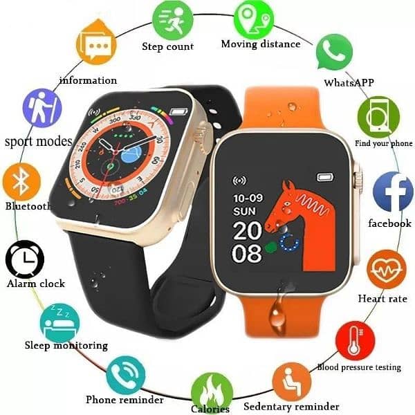 Digital Smart Watch With M10 Earbuds With Free ThumbSleevs 1