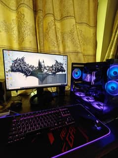 Ryzen 7600 gaming pc . gaming monitor. Nvidia rtx 3060. gaming casing 0