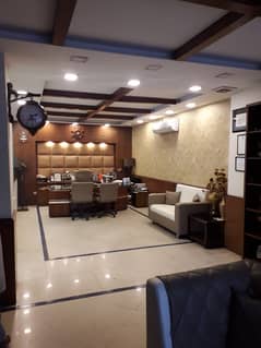 Sami Furnished Area 5500 SqFt Corporate Office Available For Rent On Reasonable Rent Gulberg 3 Lahore 0