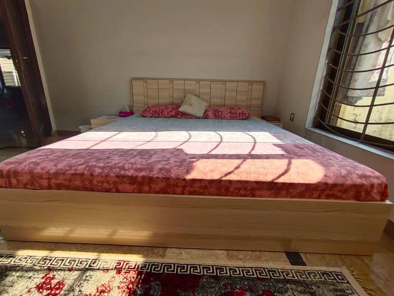 Bed set with wardrobe (optional) 1