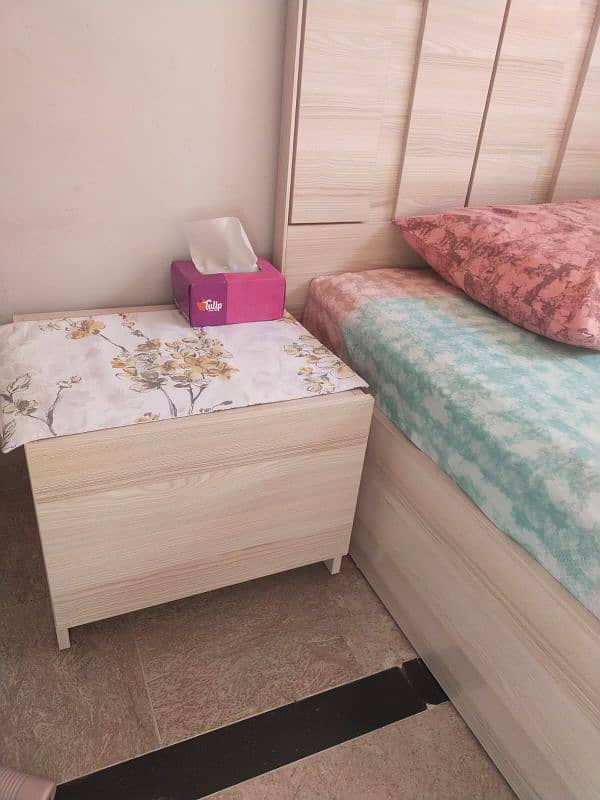 Bed set with wardrobe (optional) 2