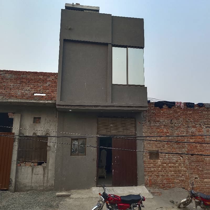 2 marla dabal story Modern Designing House gas line and electricity available  alnor park society mean ferozpur road khana stap sy 2 minutes ki distance pr 0