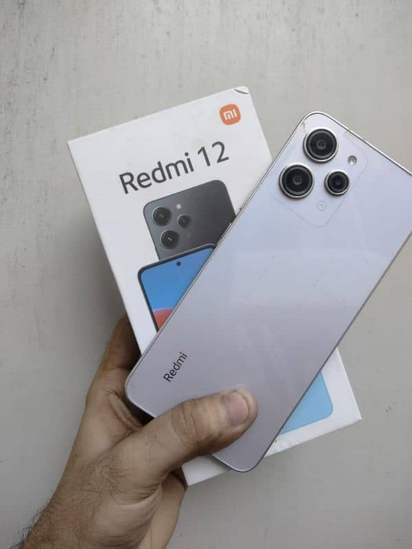 Xiaomi Redmi 12 With Box & original charger 8+8 gb ram 128 gb rom 2