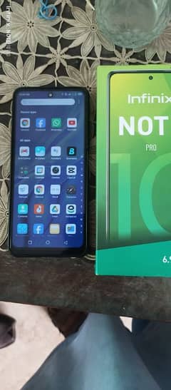 infinix Note 10 pro 8GB RAM 128 GB memory full box