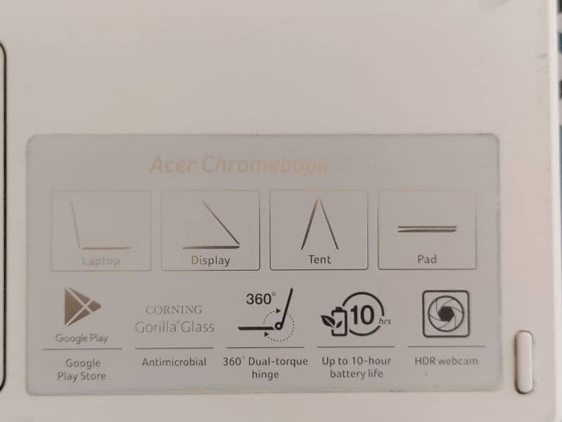 ACER CHROMEBOOK 360 FLIP TOUCH AND TYPE 1