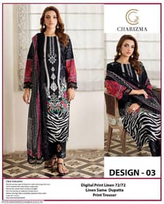 3pc women Unstitched Suit/ Khaddar Printed Suit/Khaddar Woman Suit