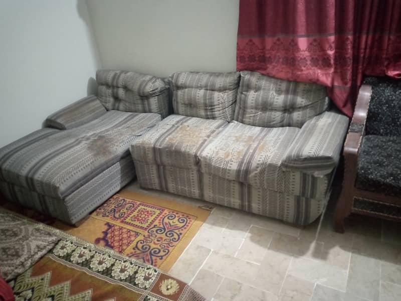 Urgent sale 2 sofa sets| what's up only 1