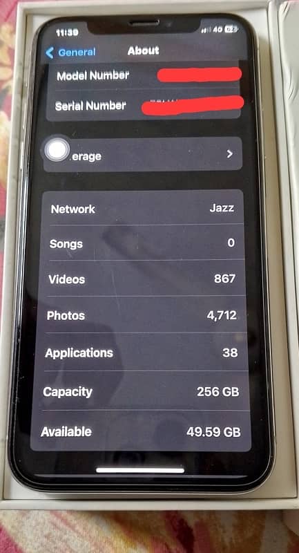 iPhone X pta approved 256gb 11