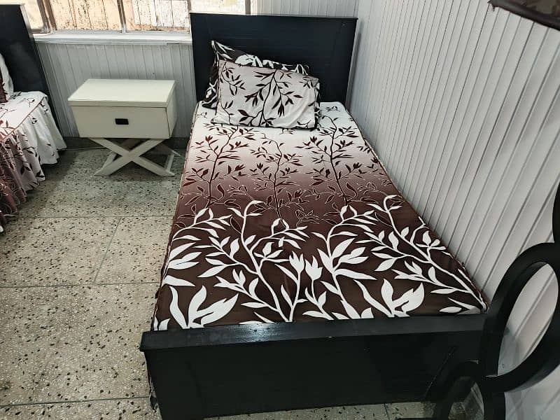 Two Single beds with two side tables 1