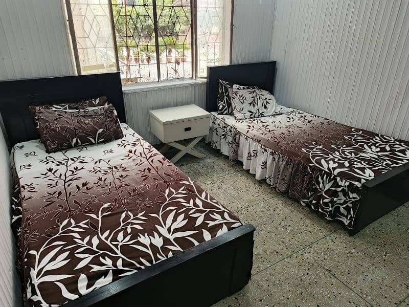 Two Single beds with two side tables 6