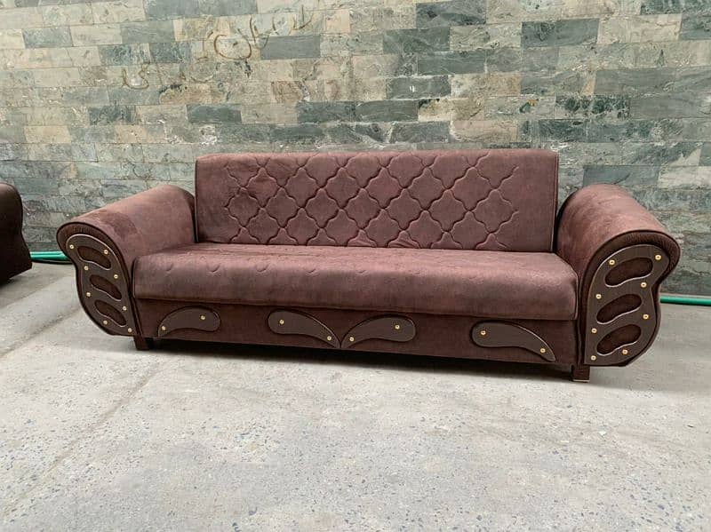 Wooden Sofa Cum Bed - Free Home Delivery 8