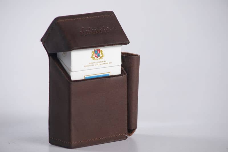 Genuine Cow Leather Cigeratte Box 1