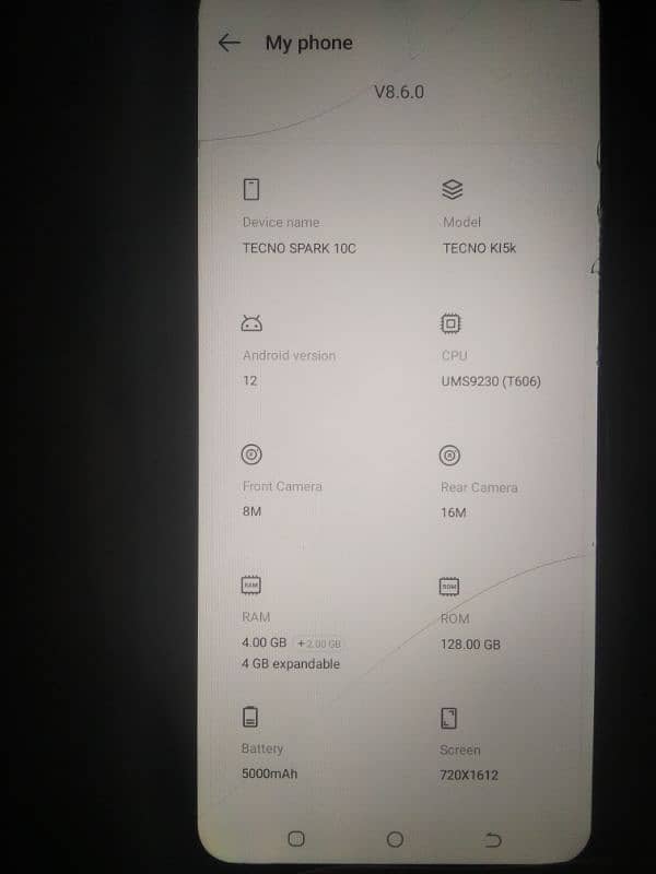 Tecno spark 10c 6gb 128gb ha  All okay phone no fault 1