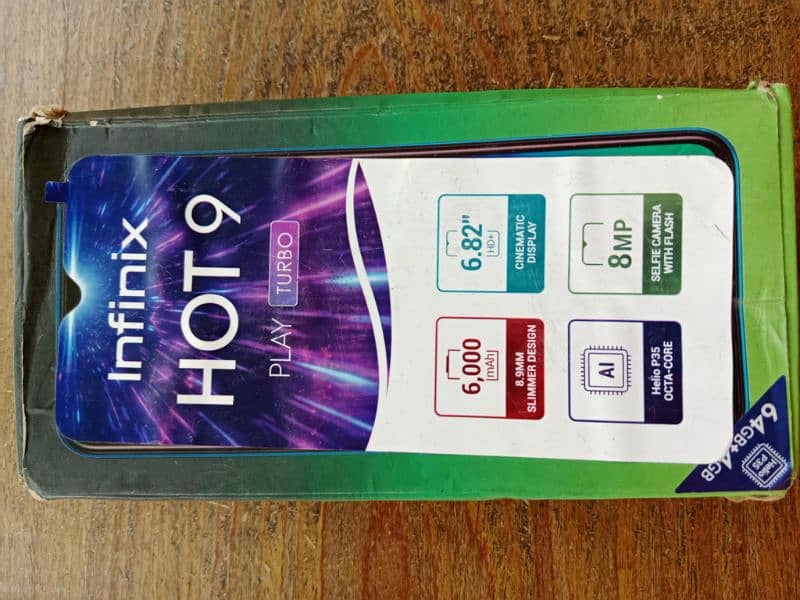 infinix hot 9 play 4gb ram 64 external good conditions 4