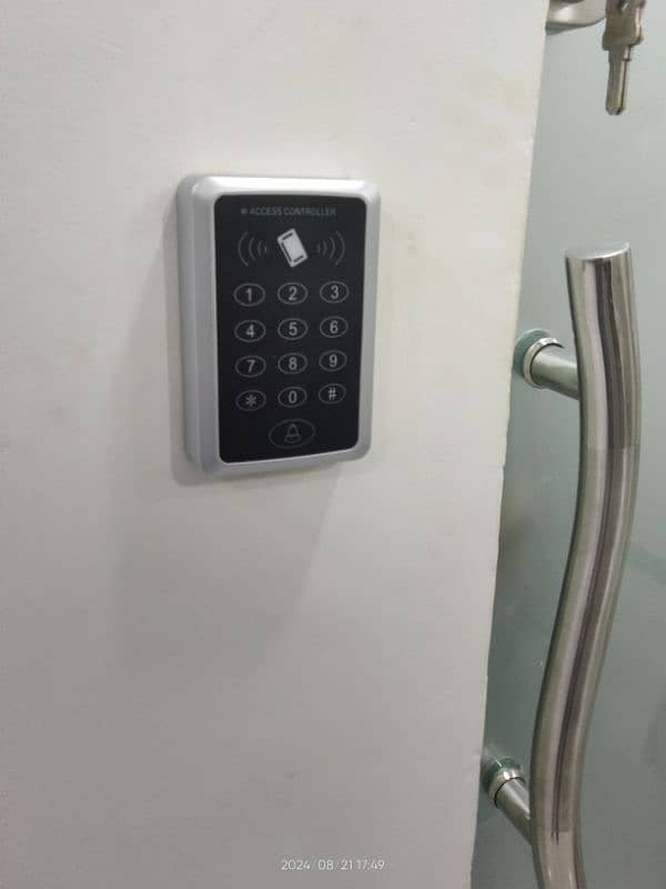 keypad card password fingerprint door lock access control 0