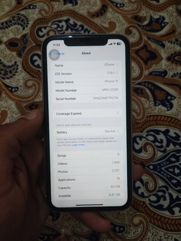 iPhone 11 64gb PTA approved 2