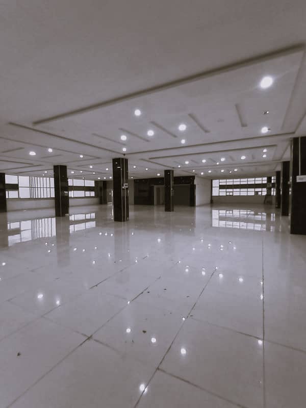 pacious commercial hall with 14,000 square feet of versatile space on main PWD road. 7