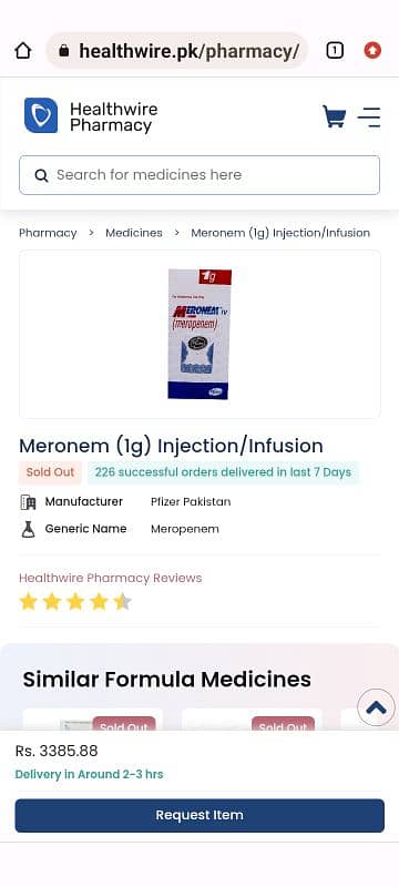 merem 1g injection 0