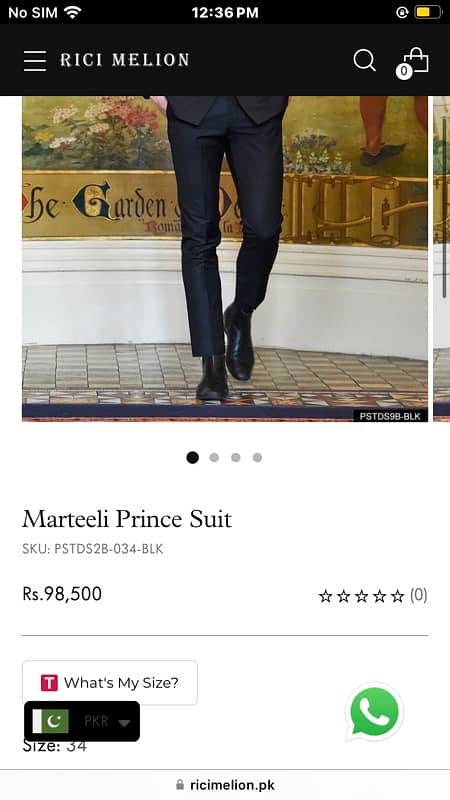 rici melion prince suit actual price 98:500 0