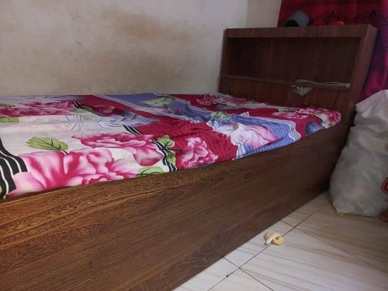 Single Bed with double storage without mattress 1