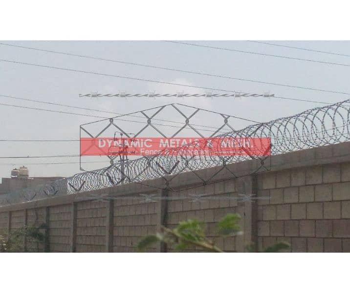 Razor Wire, Chain Link Fence, Barbed Wire, Hesco Bag, Weld Mesh ,fence 11