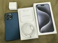 Iphone 15 pro max blue titanium 256gb