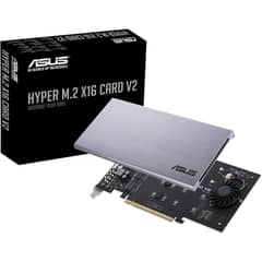 ASUS Hyper M. 2 X16 PCIe 3.0 X4 Expansion Card V2 Supports 4 NVMe