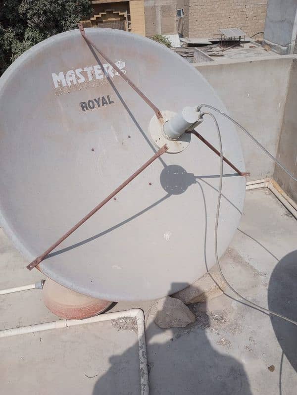 dish with complete set receiver k sath 1