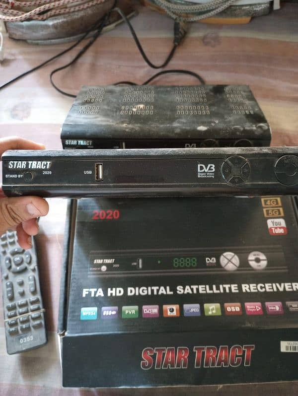 dish with complete set receiver k sath 5