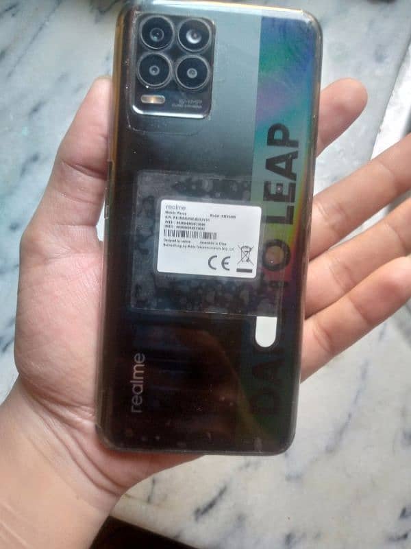 Realme 8 with box only 10/8.5 condition price dead final 03092134933 3