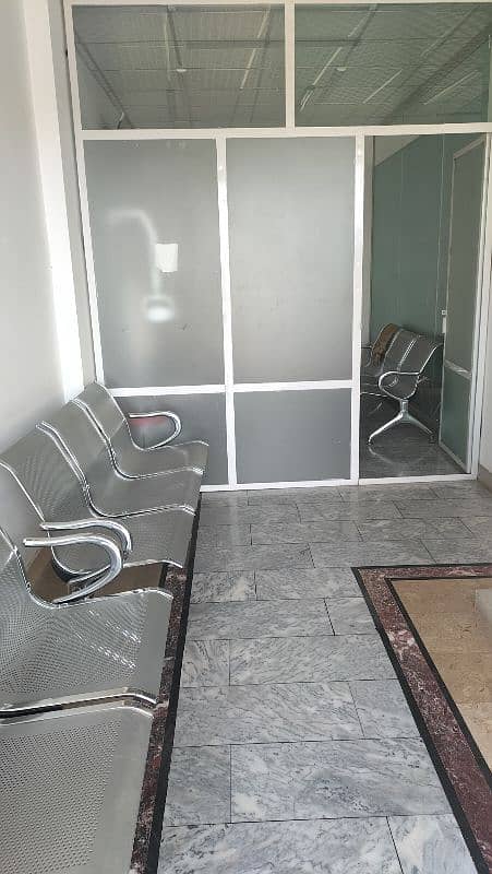 stainless steel visitors chair 3 seater 3