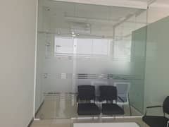 12 mm Glass with slideing door for office use