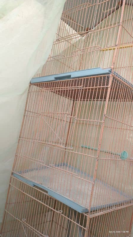 Cage for birds 3 portion cage for birds 4ft 3